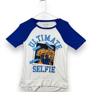 Kentucky Wildcats Short Sleeve T-Shirt Youth Girls Size 10 Blue 5th & Ocean UofK